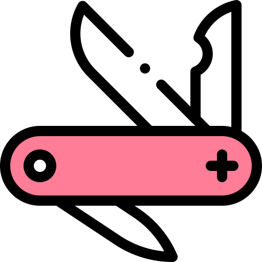 Швейцарский армейский нож Detailed Rounded Lineal color иконка