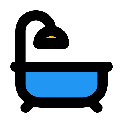 バスタブ Generic Outline Color icon