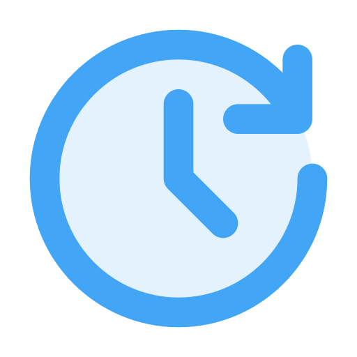 reloj de 24 horas Generic Blue icono