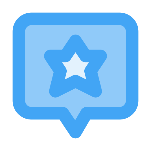 bewertungssterne Generic Blue icon