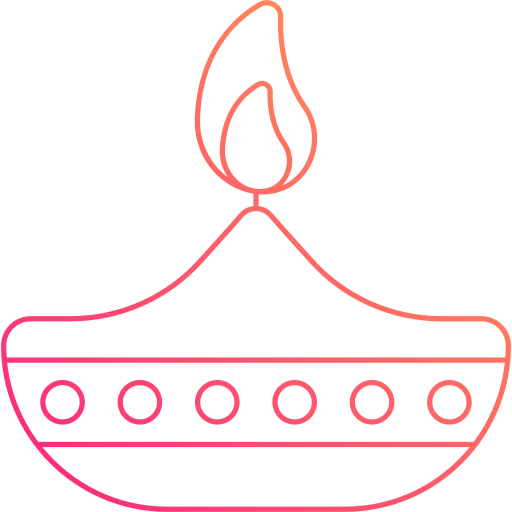 Diwali lamp Generic Gradient icon