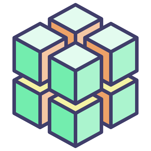 cubo 3d Generic Outline Color icono