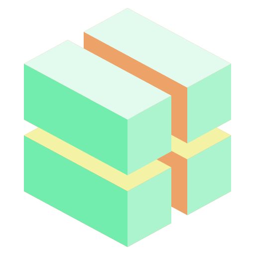 cubo 3d Generic Flat icona