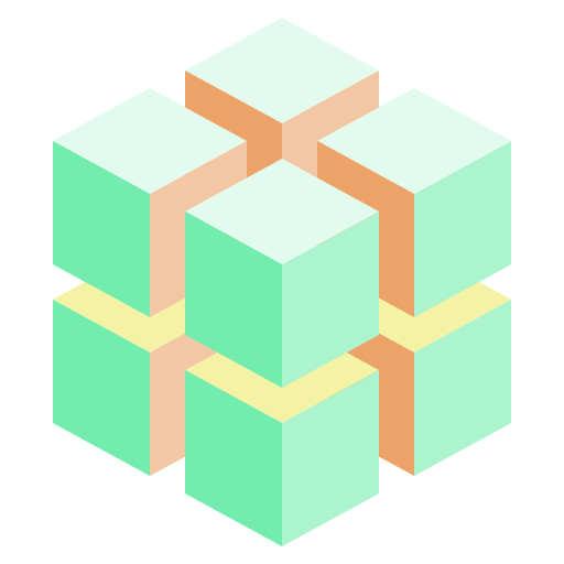 cubo 3d Generic Flat icona