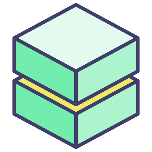 Cube 3d Generic Outline Color icon