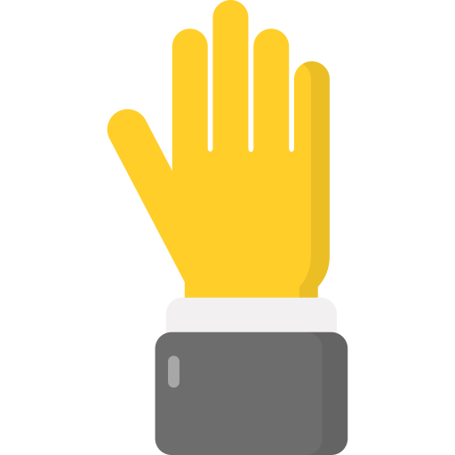 steek je hand op Generic Flat icoon