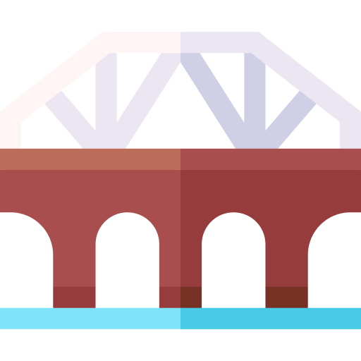 Bridge Basic Straight Flat icon