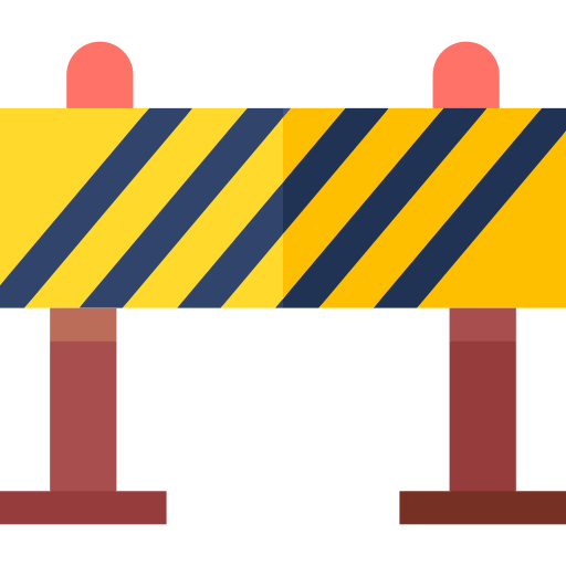 장벽 Basic Straight Flat icon
