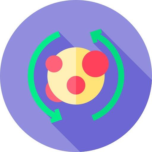 stoffwechsel Flat Circular Flat icon