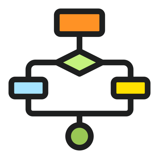 Блок-схема Generic Outline Color иконка