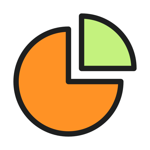 Pie chart Generic Outline Color icon