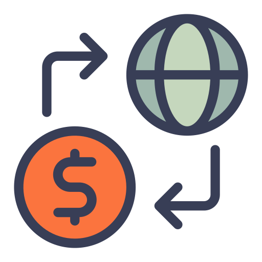 Money exchange Generic Outline Color icon