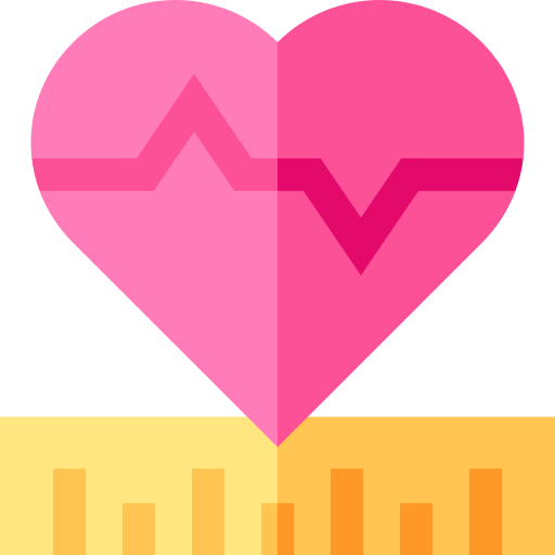 Частота сердцебиения Basic Straight Flat иконка