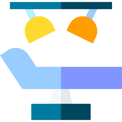 sala de operaciones Basic Straight Flat icono