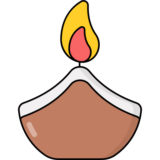 Diwali lamp Generic Outline Color icon