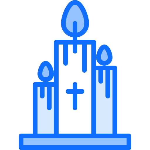 Candles Coloring Blue icon