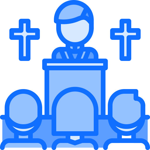 Preaching Coloring Blue icon