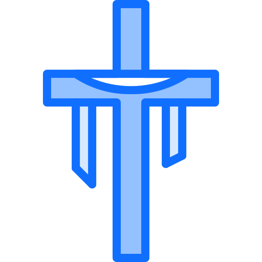 kruis Coloring Blue icoon