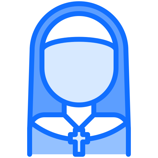 수녀 Coloring Blue icon