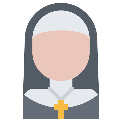 nonne Coloring Flat icon