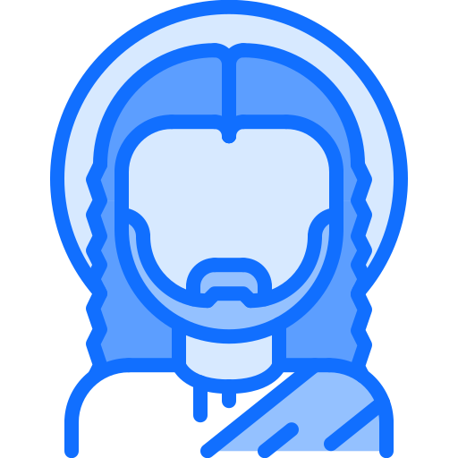 キリスト Coloring Blue icon