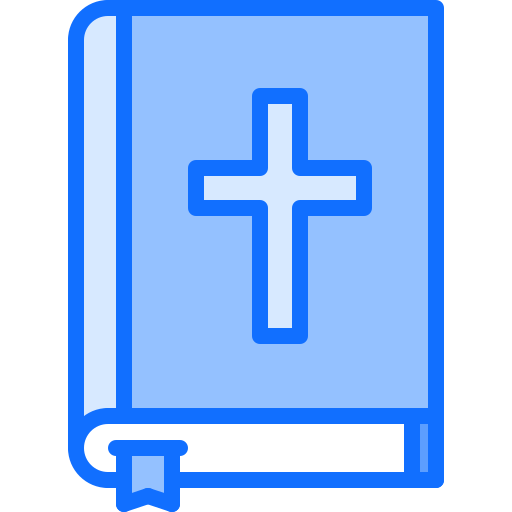 bible Coloring Blue Icône