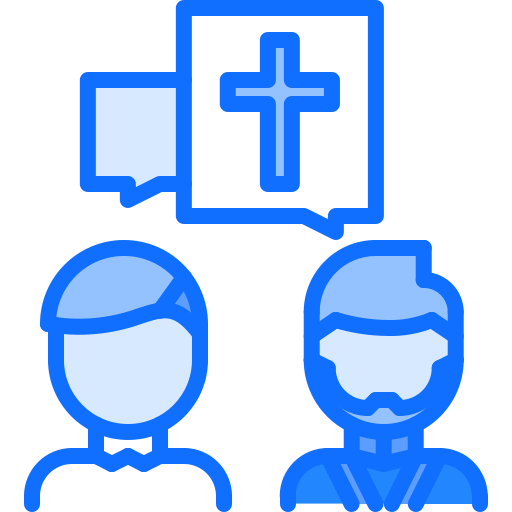기독교 Coloring Blue icon