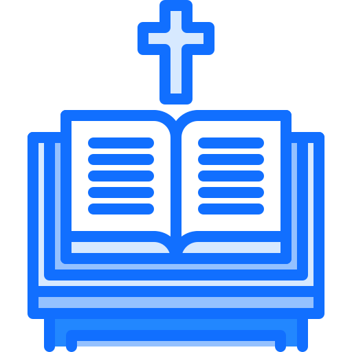 bible Coloring Blue Icône