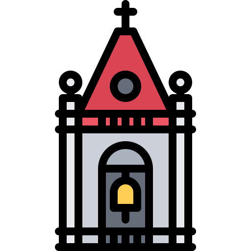 Bell tower Coloring Color icon