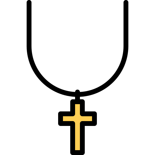 기독교 십자가 Coloring Color icon
