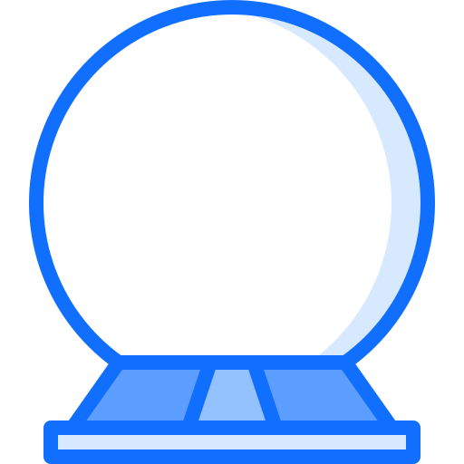 bola de cristal Coloring Blue icono