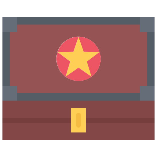 caja Coloring Flat icono