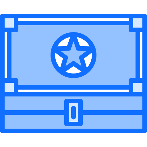 box Coloring Blue icon