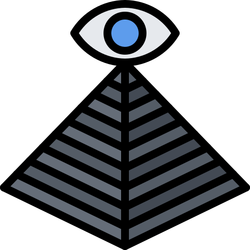pyramide Coloring Color icon