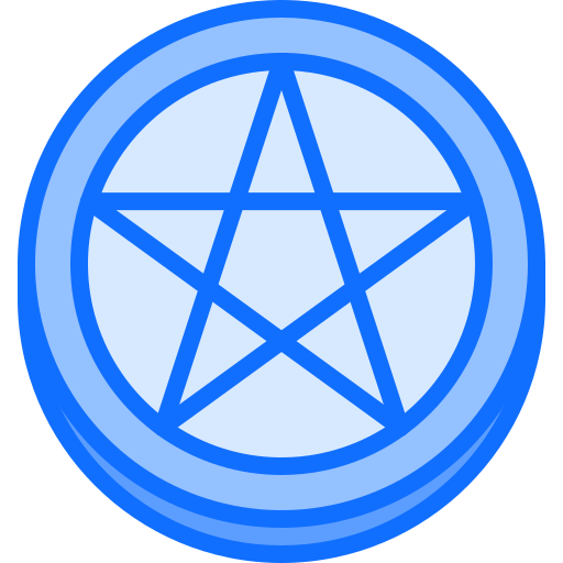 pentagrama Coloring Blue icono