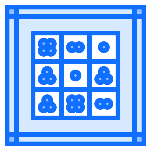 운세 Coloring Blue icon