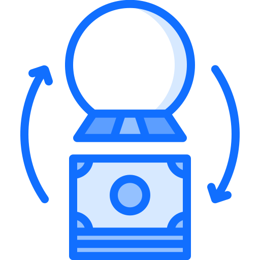 Fortune telling Coloring Blue icon
