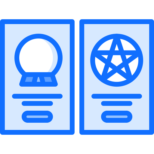 wahrsagerin Coloring Blue icon