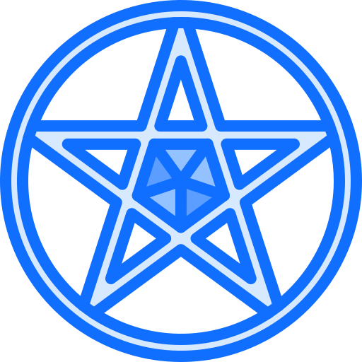 Пентаграмма Coloring Blue иконка