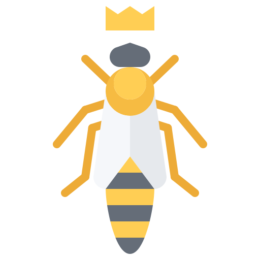 蜂 Coloring Flat icon