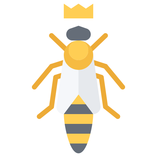 Bee Coloring Flat icon