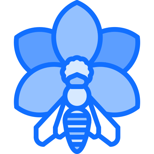 pszczoła Coloring Blue ikona