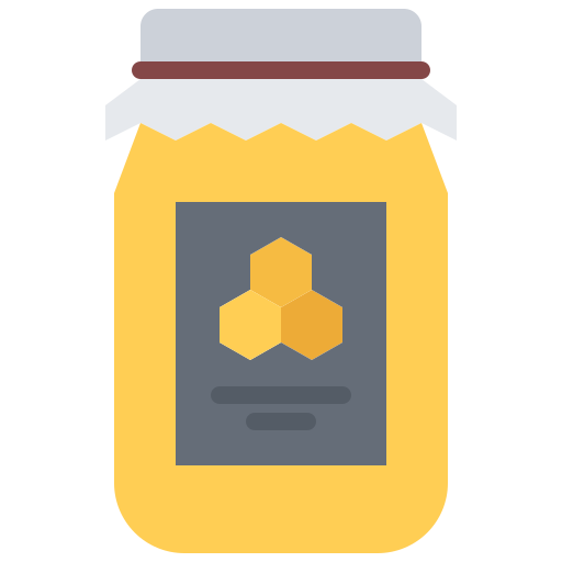 Honey Coloring Flat icon