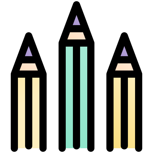 lápis Fatima Lineal Color Ícone