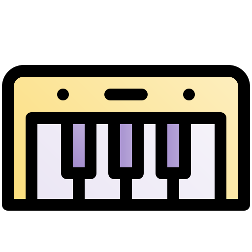 teclado Fatima Lineal Color icono