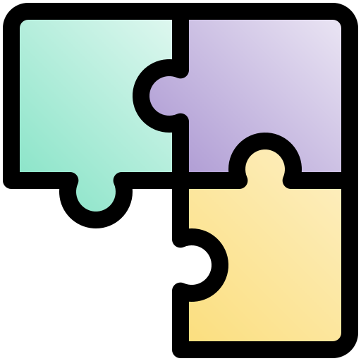 puzzle Fatima Lineal Color ikona