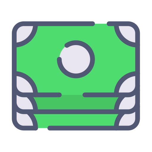 Money stack Generic Outline Color icon