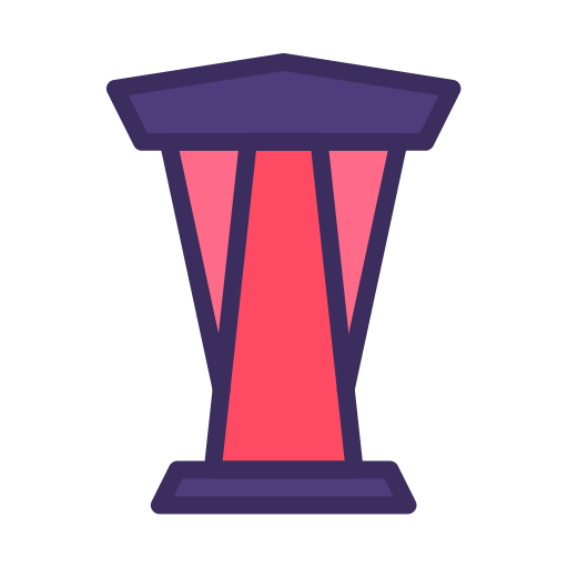 podium Generic Outline Color icoon