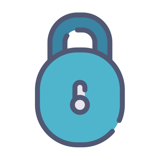 Padlock Generic Outline Color icon