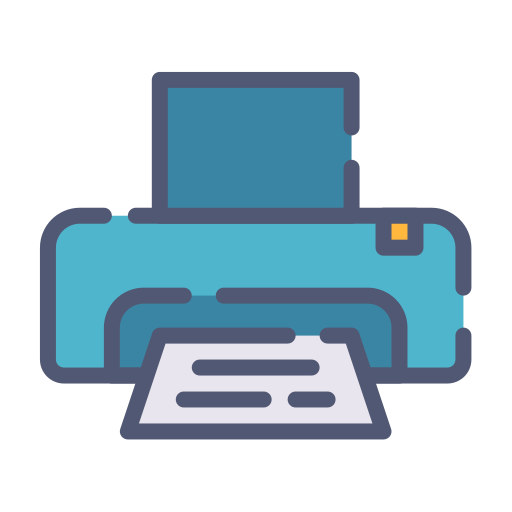 Printing Generic Outline Color icon